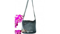 Cotton Handwoven Fashion Woman Sling Bag Grey